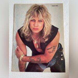 Vintage Vince Neil pinup